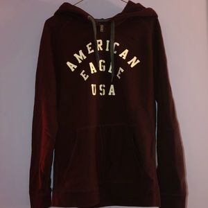Maroon American Eagle Zip Up